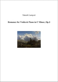 Romance for Violin & Piano in C Minor, Op.3 P.O.D. cover Thumbnail